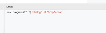 error handling